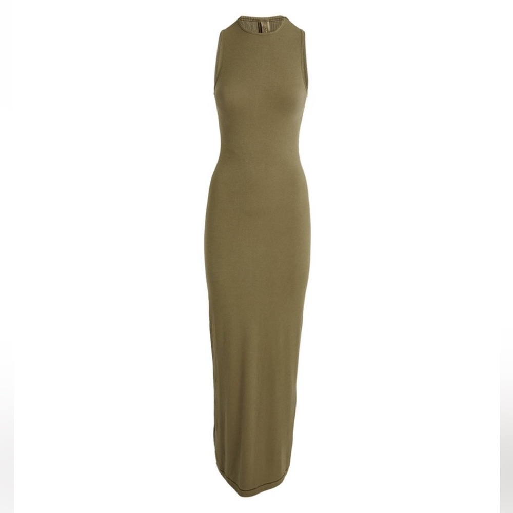 SKIMS - SOFT LOUNGE SLEEVELESS LONG DRESS | ARMY